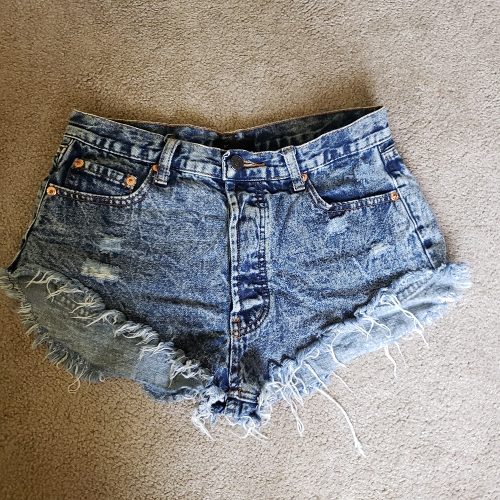 High waisted Denim shorts